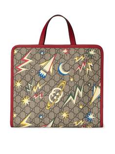 Gucci Kids сумка-тоут с принтом GG Space
