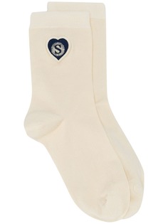 Sandro Paris носки с вышитым логотипом