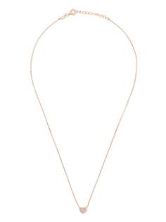 AS29 цепочка на шею Miami Heart из розового золота с бриллиантами и жемчугом