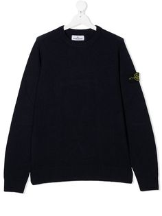 Stone Island Junior джемпер с нашивкой-логотипом