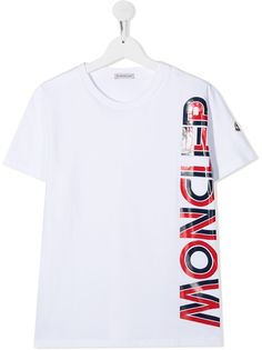 Moncler Kids футболка с логотипом