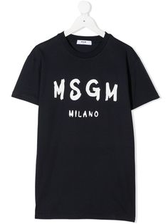 MSGM Kids футболка с логотипом