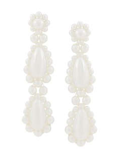 Simone Rocha серьги-подвески с жемчугом