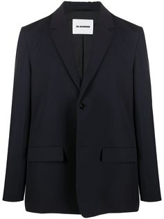 Jil Sander твиловый пиджак Essential 02