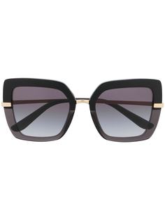 Dolce & Gabbana Eyewear солнцезащитные очки в квадратной оправе с принтом