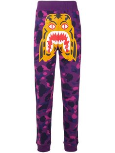 A BATHING APE® спортивные брюки Camouflage Tiger