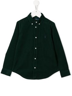 Ralph Lauren Kids вельветовая рубашка на пуговицах