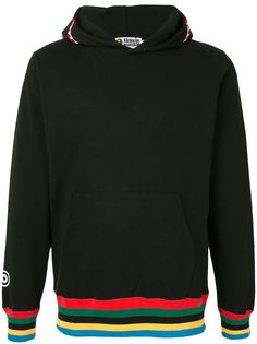 A BATHING APE® толстовка с капюшоном и отделкой в полоску Bape