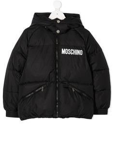 Moschino Kids пуховик-бомбер