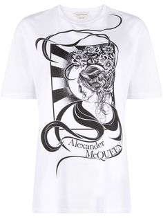 Alexander McQueen футболка с графичным принтом