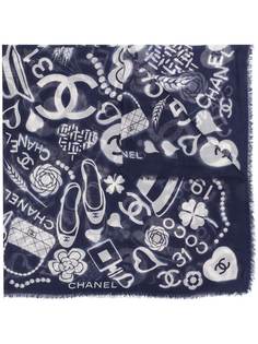 Chanel Pre-Owned шарф с принтом