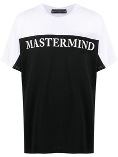 Mastermind Japan футболка в стиле колор-блок с логотипом