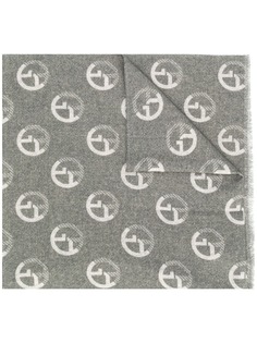 Giorgio Armani шарф вязки интарсия с логотипом