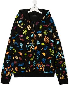 Marcelo Burlon County Of Milan Kids худи на молнии с принтом