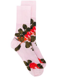 Simone Rocha носки с цветочным принтом