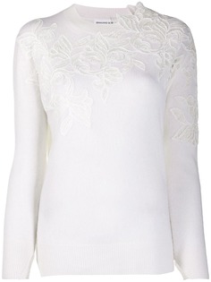 Ermanno Scervino кашемировый джемпер с вышивкой