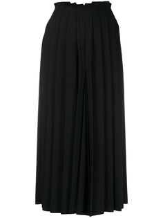 MM6 Maison Margiela плиссированные кюлоты с завышенной талией