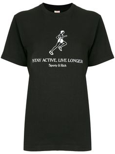 Sporty & Rich футболка с надписью Live Longer