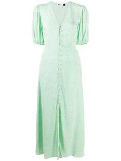 Rixo платье на пуговицах с V-образным вырезом