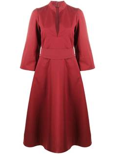 Jil Sander платье макси А-силуэта с поясом