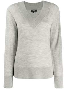 Theory трикотажный джемпер с V-образным вырезом