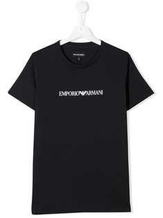 Emporio Armani Kids футболка с логотипом
