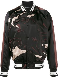 Valentino куртка-бомбер с принтом пантеры
