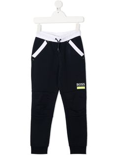 BOSS Kidswear спортивные брюки с контрастной отделкой
