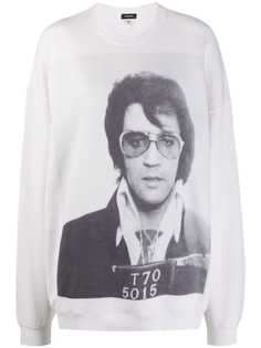 R13 толстовка оверсайз с принтом Elvis T-70