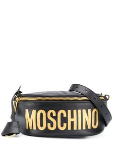 Moschino поясная сумка с логотипом