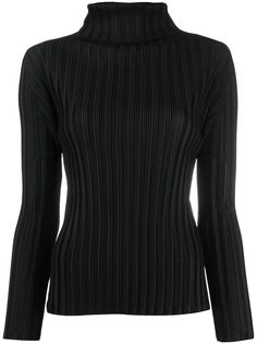 Pleats Please Issey Miyake плиссированный джемпер с U-образным вырезом