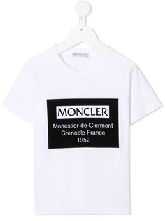 Moncler Enfant футболка с логотипом