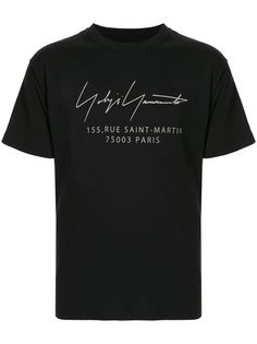 Yohji Yamamoto футболка с логотипом