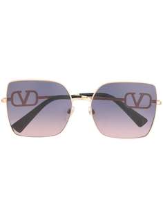 Valentino Eyewear солнцезащитные очки VA2041 в квадратной оправе