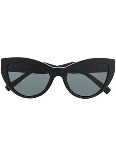 Versace Eyewear солнцезащитные очки в оправе кошачий глаз с декором Medusa