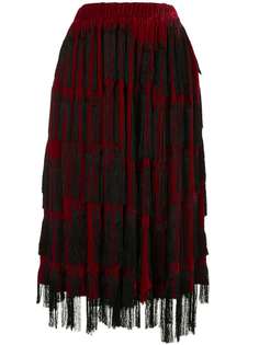 Comme Des Garçons юбка миди с кисточками