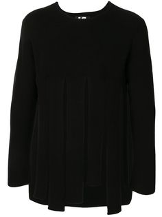 Black Comme Des Garçons джемпер с разрезами