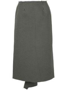 Comme Des Garçons юбка асимметричного кроя в клетку