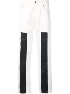 Etudes прямые брюки с контрастными вставками