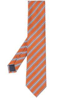 Ermenegildo Zegna жаккардовый галстук в полоску