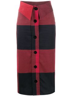 Moschino юбка миди в клетку