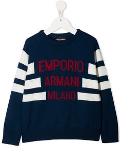 Emporio Armani Kids джемпер с длинными рукавами и логотипом