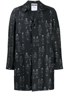 Moschino куртка-рубашка с принтом
