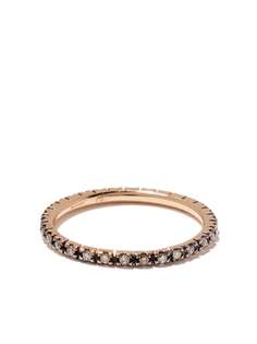 Ileana Makri кольцо из окисленного розового золота с бриллиантами