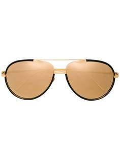 Linda Farrow солнцезащитные очки-авиаторы 128 C4