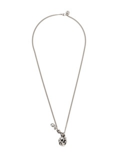 Alexander McQueen цепочка на шею Skull and Snake