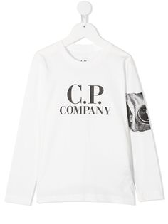 C.P. Company Kids топ с длинными рукавами и логотипом