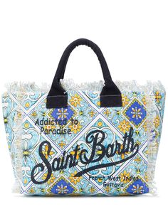 Mc2 Saint Barth пляжная сумка с графичным логотипом