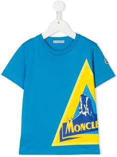 Moncler Enfant футболка с графичным принтом