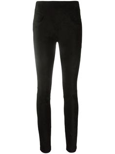 8pm брюки скинни из искусственной замши